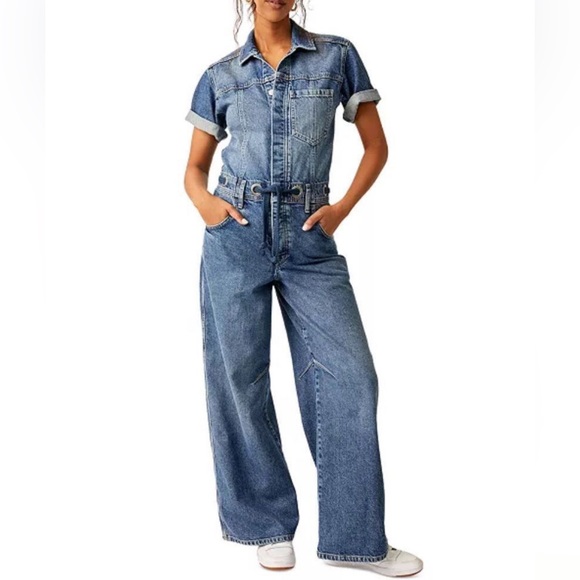 We The Free Pants - Free People Edison Coveralls M